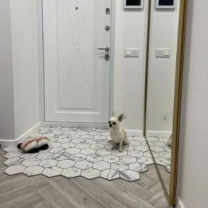 Mata wejściowa Euromata - Biały Marmur (#52)